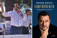 Matteo Salvini alla Spezia per presentare il suo libro &quot;Controvento&quot;