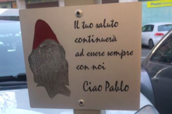 Una targa in memoria di Pablo, il senzatetto di via Monteverdi deceduto nel maggio scorso